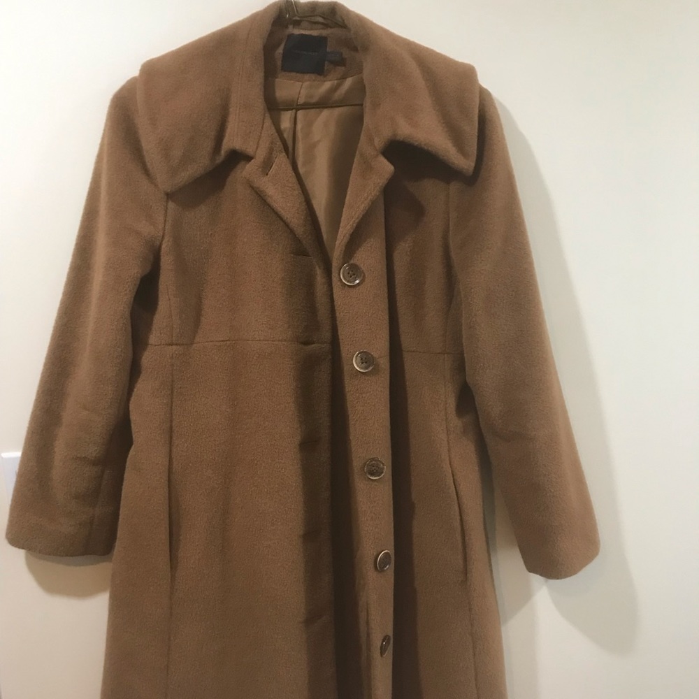 Alpaca wool long coat - Picture 2 of 2